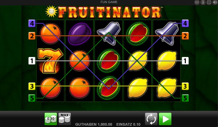 Fruitinator im Casino spielen