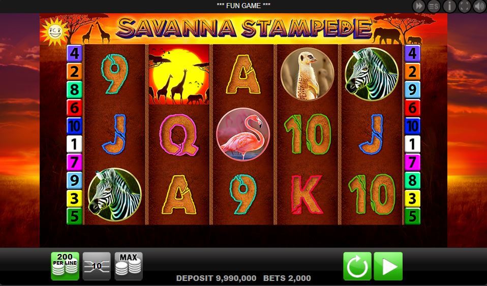 Savanna Stampede kostenlos spielen